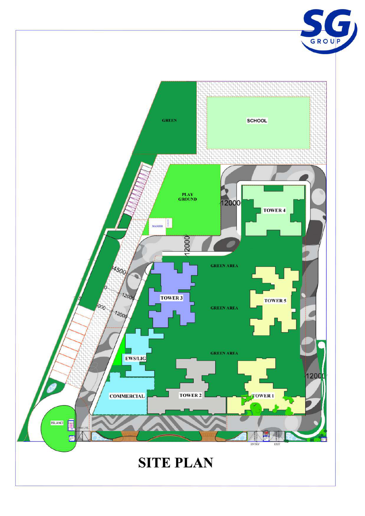 SG Nakshatra Master Site Plan Layout Siddharth Vihar Ghaziabad